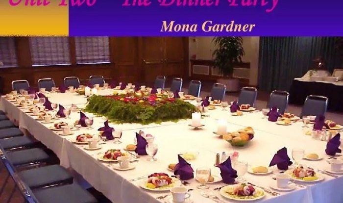 The dinner party by mona gardner theme