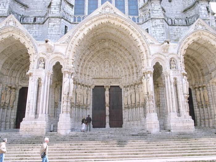 Chartres cathedral north porch john the baptist