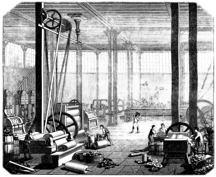 Revolution britannica labor manufacturing facts